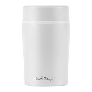 Biela cestovná termoska na obed Vialli Design Fuori, 500 ml