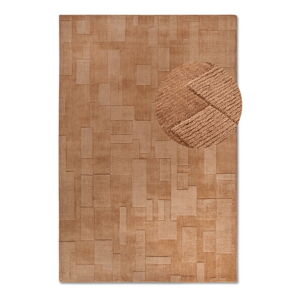 Hnedý ručne tkaný vlnený koberec 190x280 cm Wilhelmine – Villeroy&Boch