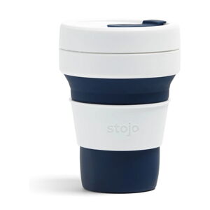 Bielo-tmavomodrý skladací hrnček Stojo Pocket Cup, 355 ml