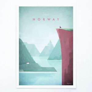 Plagát Travelposter Norway, 50 x 70 cm