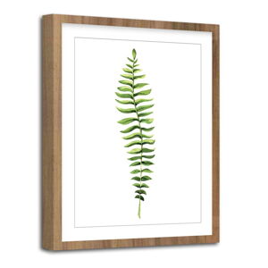 Obraz Styler Modernpik Greenery Wooden Fern, 30 × 40 cm