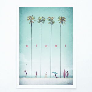 Plagát Travelposter Miami, A3