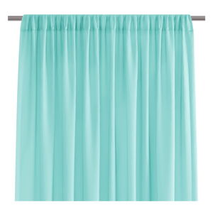 Tyrkysovomodrý záves AmeliaHome Voile Pleat, 160 x 250 cm