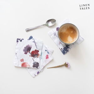 Biele látkové podtácky v sade 4 ks - Linen Tales