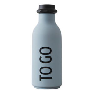 Modrá fľaša na vodu Design Letters To Go, 500 ml