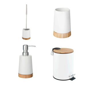 Biela keramická súprava doplnkov do kúpeľne Bamboo – Wenko