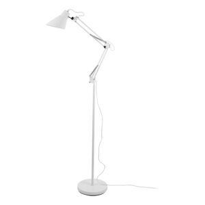 Biela železná stojaca lampa Leitmotiv Fit