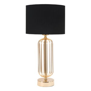 Stolová lampa v čierno-zlatej farbe Mauro Ferretti Glam Towy, výška 51 cm