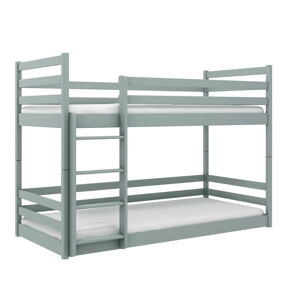 Sivá poschodová detská posteľ 80x200 cm Mini - Lano Meble
