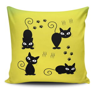 Obliečka na vankúš s prímesou bavlny Cushion Love Amarillo, 45 × 45 cm