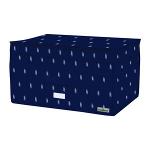 Tmavomodrý úložný box Compactor Trunk Kasuri, 150 l