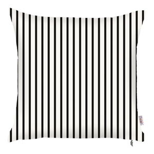 Čierno-biela obliečka na vankúš Mike & Co. NEW YORK Pinky Light Stripes, 43 × 43 cm