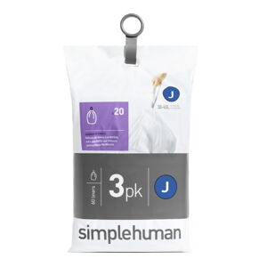 Vrecia na odpadky 60 ks 45 l J - simplehuman