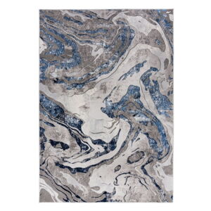 Modro-sivý koberec Flair Rugs Marbled, 80 x 150 cm