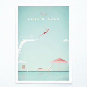 Plagát Travelposter Côte d'Azur, A2