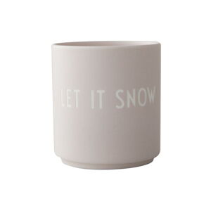 Svetlosivý hrnček z imitácie porcelánu Design Letters Favourite, 0,25 l