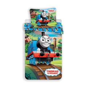 Bavlnené detské obliečky na jednolôžko 140x200 cm Thomas and Friends - Jerry Fabrics