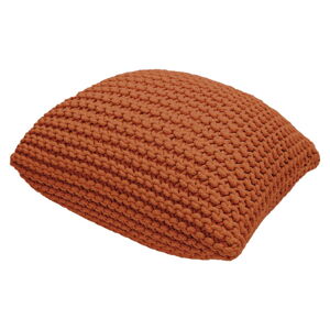 Tehlovo červený vankúšový puf Bonami Essentials Knit