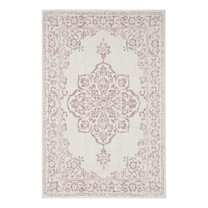 Červeno-krémový vonkajší koberec NORTHRUGS Tilos, 80 x 150 cm