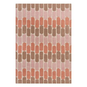 Oranžový vlnený koberec Flair Rugs Fossil, 120 x 170 cm