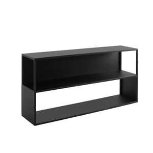 Čierna knižnica CustomForm Hyller, výška 75 cm