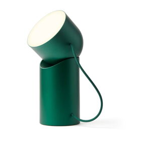 Tmavozelená LED stolná lampa (výška 14 cm) Orbe – Lexon