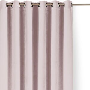 Svetloružový zamatový dimout záves 200x175 cm Velto – Filumi