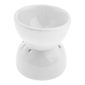 Biela keramická arómolampa Dakls, výška 11,5 cm
