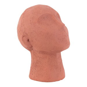 Terakotovooranžová dekoratívna soška PT LIVING Face Art, výška 22,8 cm