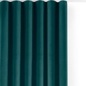 Zamatový dimout záves v petrolejovej farbe 400x175 cm Velto – Filumi