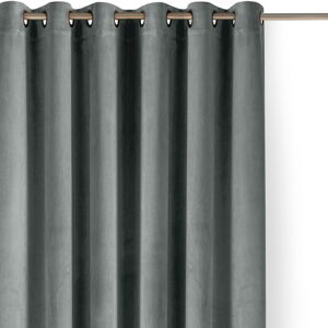 Sivý zamatový dimout záves 200x175 cm Velto – Filumi