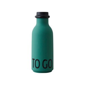 Zelená fľaša na vodu Design Letters To Go, 500 ml