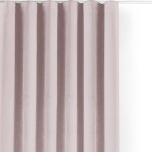 Svetloružový zamatový dimout záves 265x250 cm Velto – Filumi