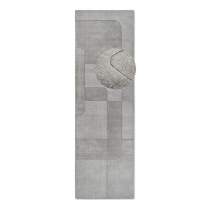 Sivý ručne tkaný vlnený behúň 80x250 cm Charlotte – Villeroy&Boch