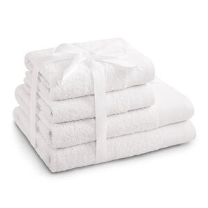 Biele froté bavlnené uteráky a osušky v súprave 2 ks Amari – AmeliaHome