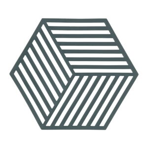 Sivozelená silikónová podložka pod horúce nádoby Zone Hexagon