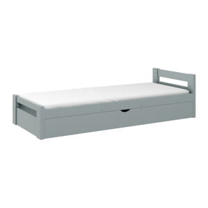 Sivá detská posteľ s úložným priestorom 90x190 cm Nela - Lano Meble