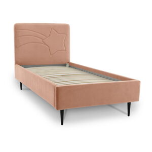 Ružová detská posteľ s úložným priestorom 90x200 cm Star – Scandic