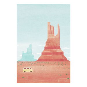 Plagát 30x40 cm Monument Valley - Travelposter