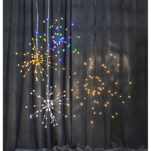 Závesná svietiaca LED dekorácia Star Trading Hanging Firework Dark Rainbow, ø 26 cm