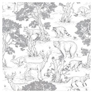 Papierová detská tapeta 100 cm x 280 cm Animals – Dekornik