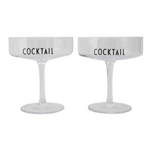 Súprava 2 koktailových pohárov Design Letters Cocktail