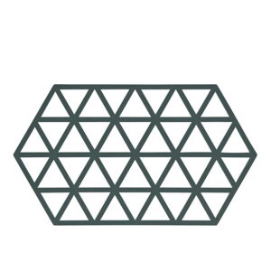 Zelená silikónová podložka pod horúce nádoby Zone Triangles