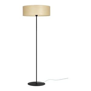 Béžová stojacia lampa z prírodnej dyhy Sotto Luce Tsuru XL Light, ⌀ 45 cm