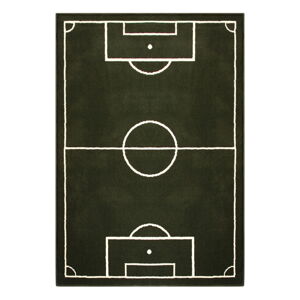 Detský zelený koberec Hanse Home Football Field, 80 × 150 cm