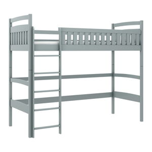 Sivá vyvýšená detská posteľ 80x180 cm Mia - Lano Meble