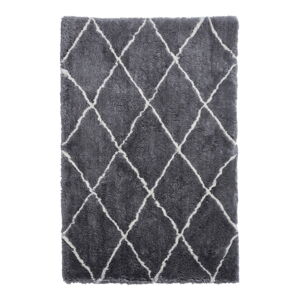 Sivo-krémový ručne tuftovaný koberec Think Rugs Morocco Grey & Cream, 200 × 290 cm