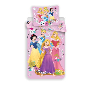 Bavlnené detské obliečky na jednolôžko 140x200 cm Princess - Jerry Fabrics