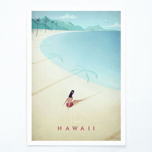 Plagát Travelposter Hawaii, 30 x 40 cm